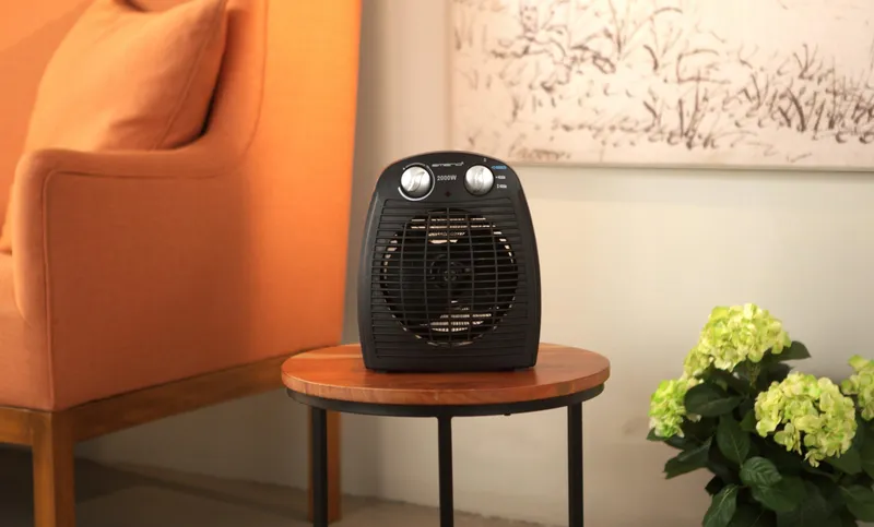 EMERIO Compacte Draagbare Ventilatorkachel 2000W Thermostaat 20m² — foto 6