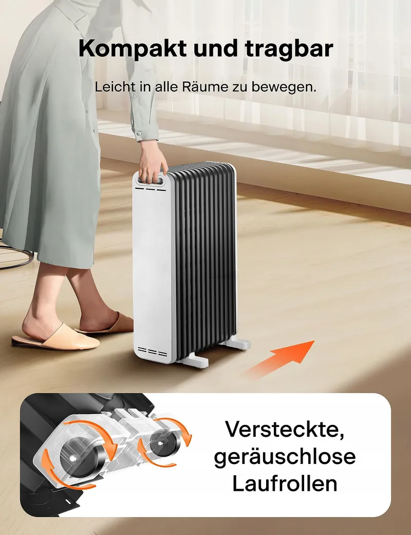 PELONIS Olieradiator 2500W 13 Ribben Thermostaat 3 Standen — foto 7