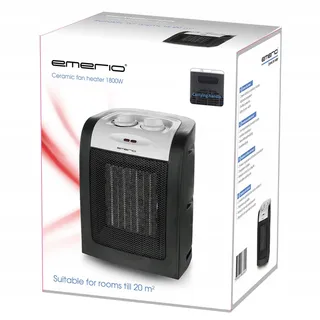 EMERIO 1800W ECO Keramische Ventilatorkachel Twee Standen Thermostaat — miniatuur 7