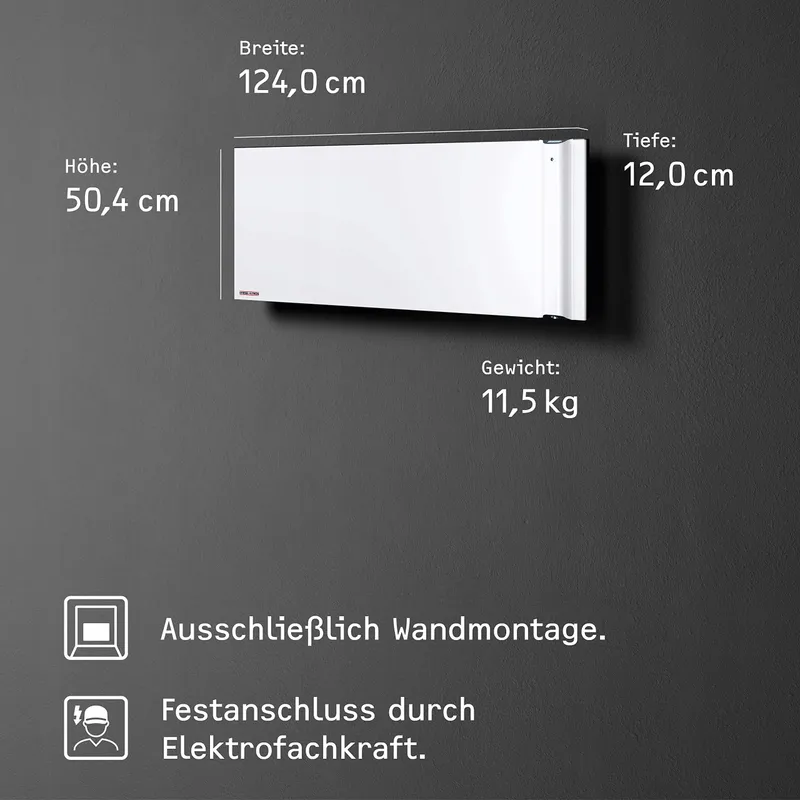 STIEBEL ELTRON CND 200 Wandconvector 2kW LCD Timer — foto 6