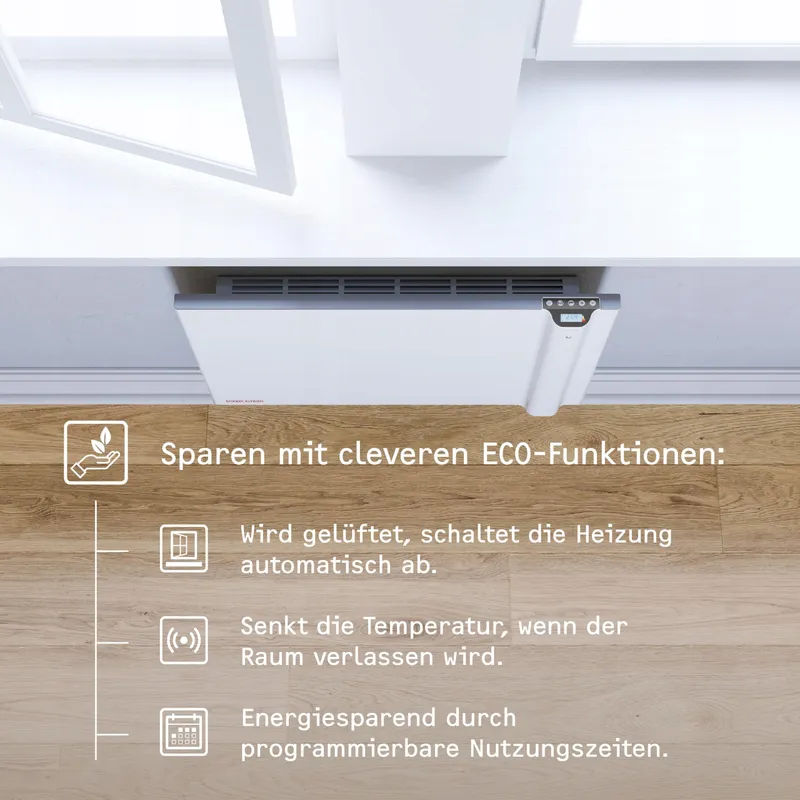 STIEBEL ELTRON CND 200 Wandconvector 2kW LCD Timer — foto 3
