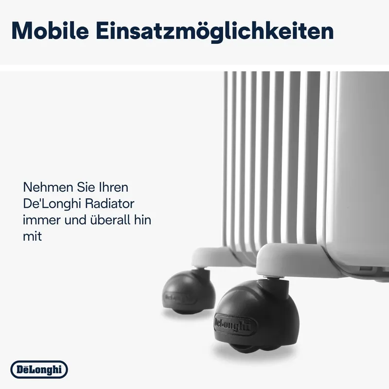 DE'LONGHI Oliegevulde Radiator Radia S TRRS0715 1500W Mobiel V2 — foto 6