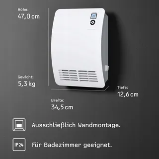 STIEBEL ELTRON CK 20 Premium 2kW Elektrische Verwarming LCD Timer — miniatuur 4