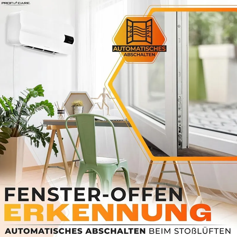 PROFICARE Elektrische Wandverwarming 60m² Afstandsbediening 1,5m Kabel — foto 7