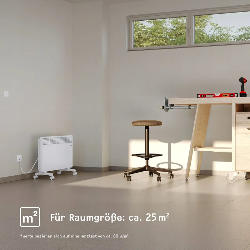 STIEBEL ELTRON 2kW Energiezuinige Elektrische Kachel Op Wielen — foto 4