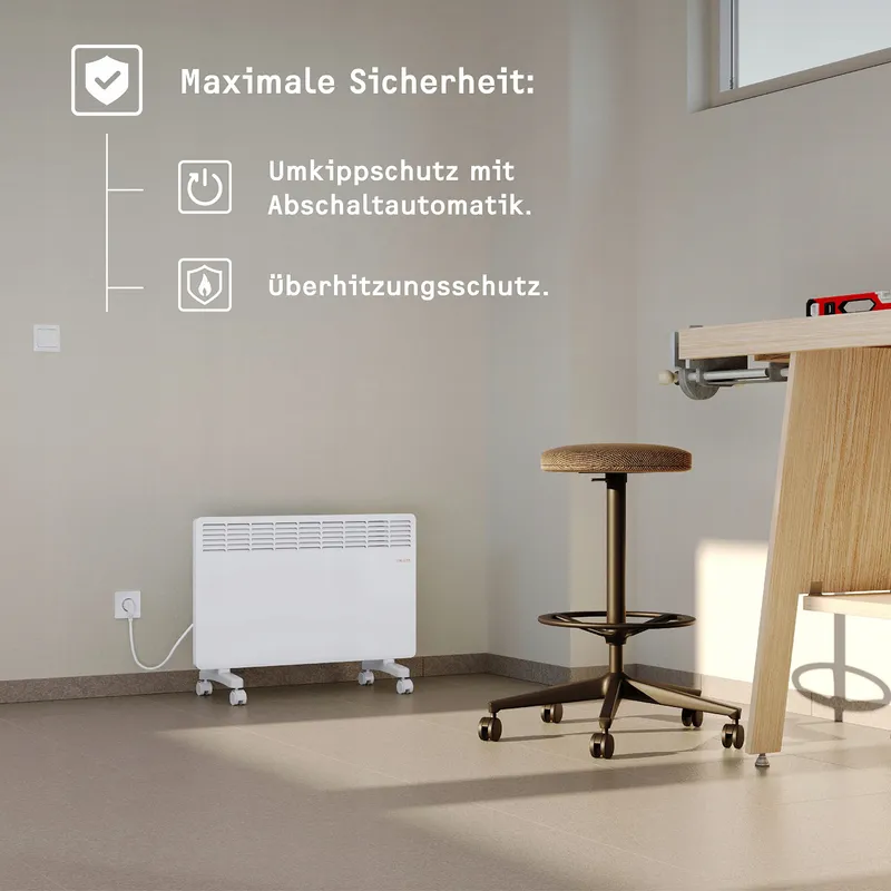 STIEBEL ELTRON 2kW Energiezuinige Elektrische Kachel Op Wielen — foto 3