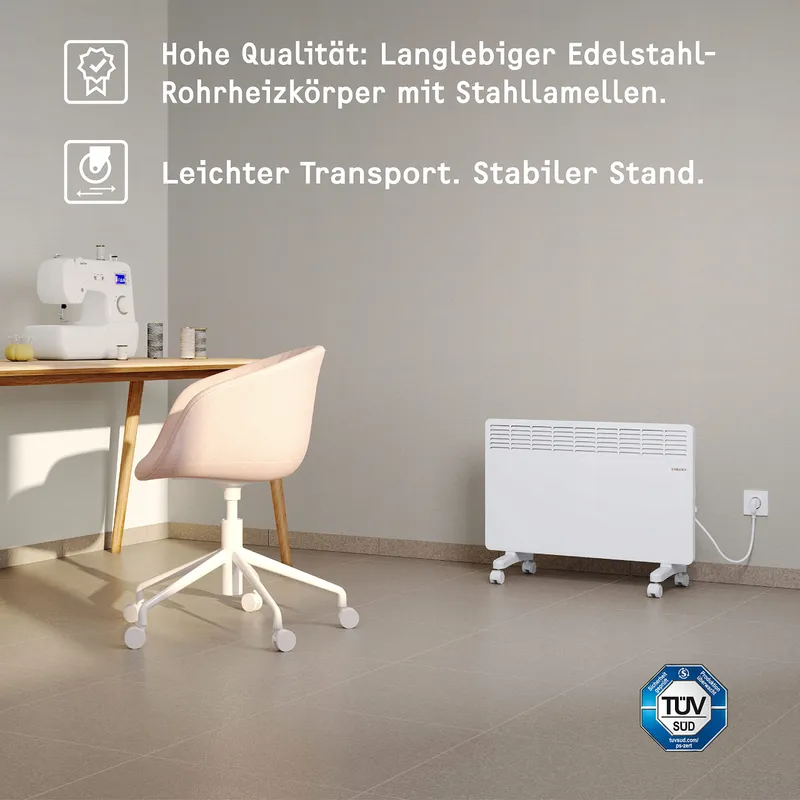 STIEBEL ELTRON 2kW Energiezuinige Elektrische Kachel Op Wielen — foto 2