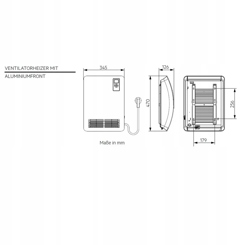 AEG VH Comfort Ventilatorkachel 2000W LCD Stille Modus 25m² — foto 2