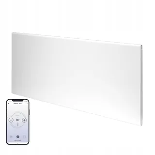 ADAX Neo H Elektrische Wandradiator 1000W Wit WiFi LCD IP24C — miniatuur 1