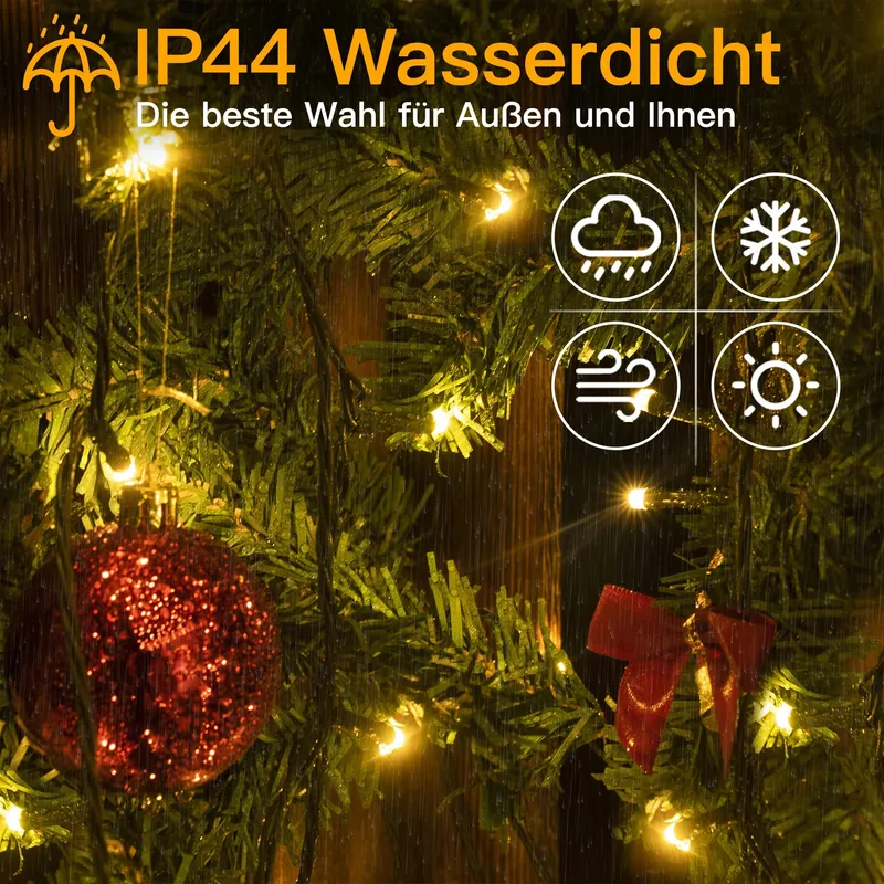 OLLNY Kerstverlichting Buiten Waterdicht 40M 400 LED Warmwit — foto 4
