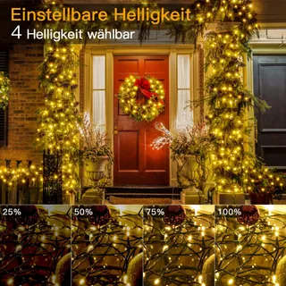 OLLNY Kerstverlichting Buiten Waterdicht 40M 400 LED Warmwit — miniatuur 3