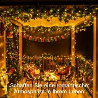 OLLNY Kerstverlichting Buiten Waterdicht 40M 400 LED Warmwit — miniatuur 7
