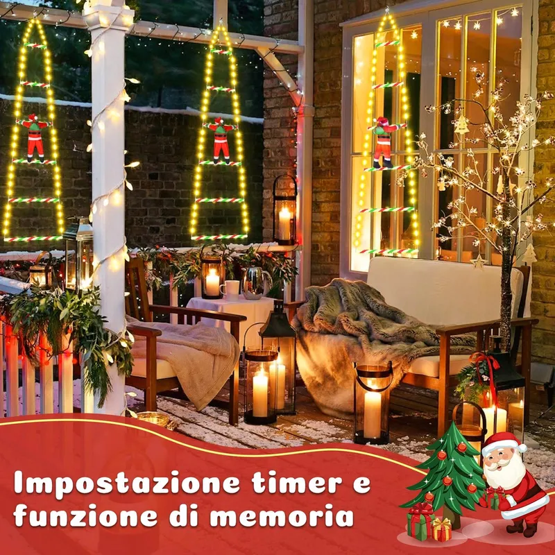 SIVQIKE Kerstverlichting Timer RGB 98 LED 3M — foto 4