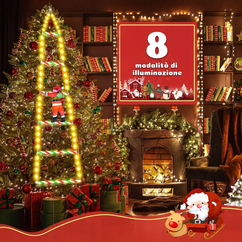 SIVQIKE Kerstverlichting Timer RGB 98 LED 3M — foto 2