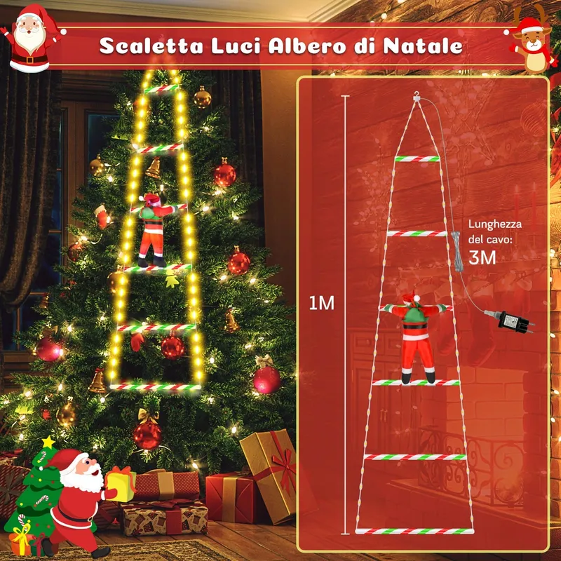 SIVQIKE Kerstverlichting Timer RGB 98 LED 3M — foto 6