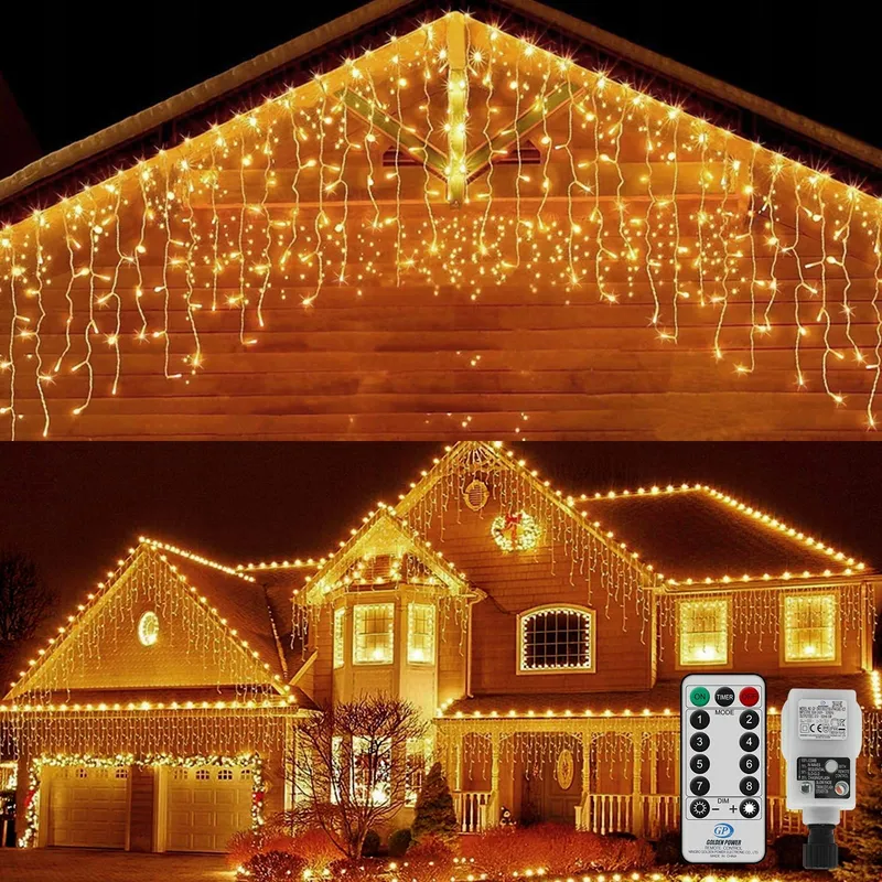 CERIAL Lichtgordijn Buiten 20M 540LED Warmwit — foto 7