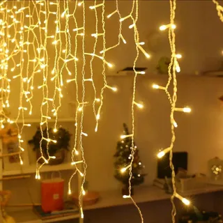 TARGETONE LED Lichtgordijn Warm Wit Buiten 10M 352 LED IP44 — miniatuur 3