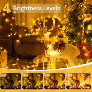 AURIOSTAR Kerstverlichting Lichtketting 80m 800 LED Warmwit — miniatuur 3