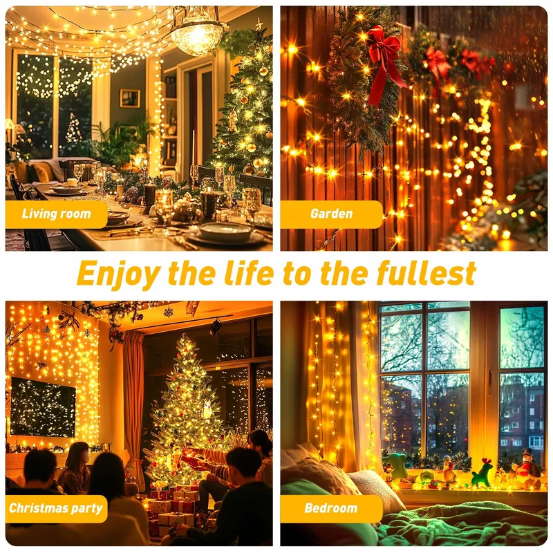 AURIOSTAR Kerstverlichting Lichtketting 80m 800 LED Warmwit — foto 6