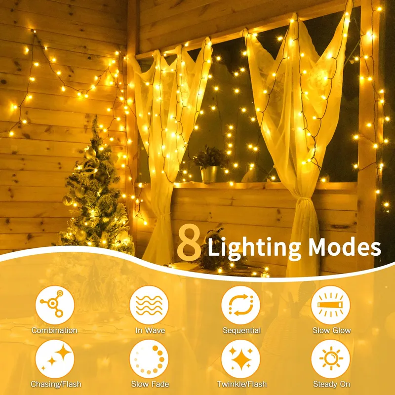 AURIOSTAR Kerstverlichting Lichtketting 80m 800 LED Warmwit — foto 4