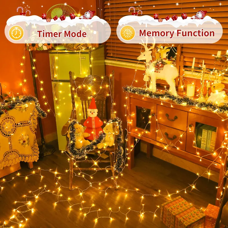 AURIOSTAR Kerstverlichting Buiten Lichtsnoer 80M 800 LED — foto 6
