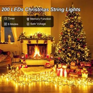 TACOBEY Kerstverlichting Waterdicht 8 Modi 20M 200 LED — miniatuur 5