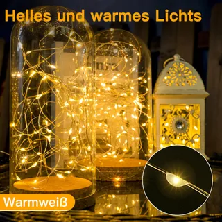 OLLNY LED Lichtketting Koperdraad Waterdicht 5M 50 LED Kerst — miniatuur 5