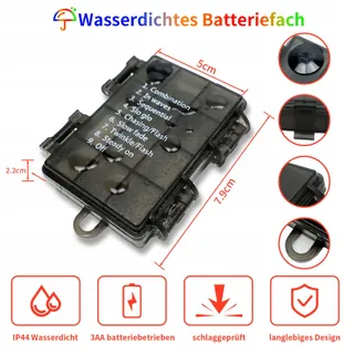 LYNNON LED Lichtketting Batterij Kleurrijk 2 Stuks 100 LED Buiten — miniatuur 4