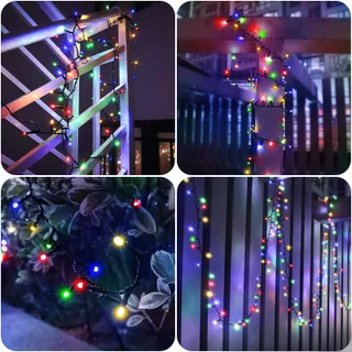 LYNNON LED Lichtketting Batterij Kleurrijk 2 Stuks 100 LED Buiten — miniatuur 6