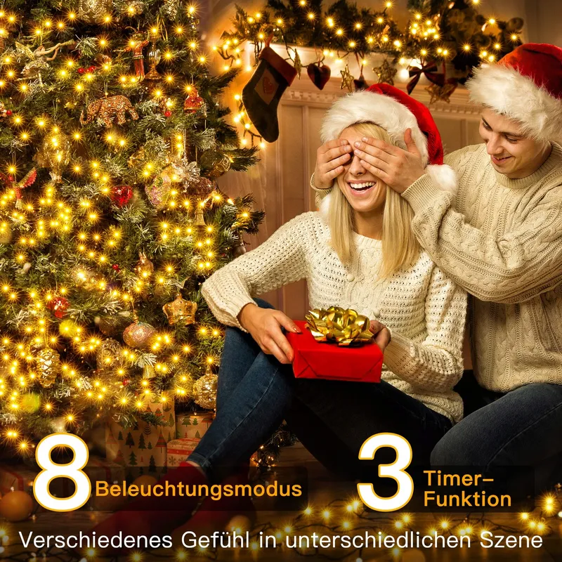 OLLNY Kerstverlichting Buiten Waterdicht 20M 200 LED — foto 2