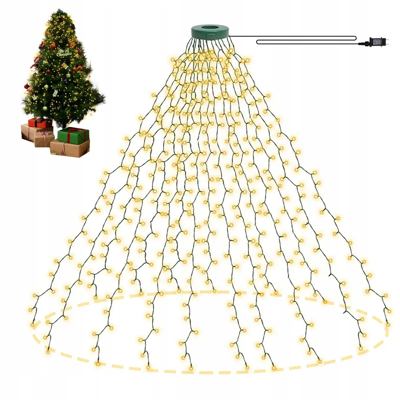 BOLWEO Kerstboom Lichtketting Warm Wit 2M 400 LED — foto 7