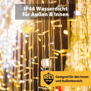 SALCAR LED Lichtgordijn Kerst Buiten 8 Standen IP44 6x3m — miniatuur 4