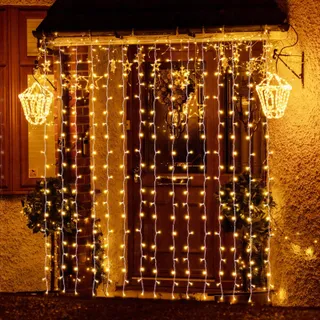 SALCAR LED Lichtgordijn Kerst Buiten 8 Standen IP44 6x3m — miniatuur 1