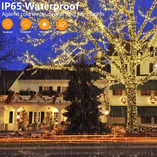YAGOPAL Kerstverlichting Buiten 100M 800 LED Warmwit — miniatuur 5