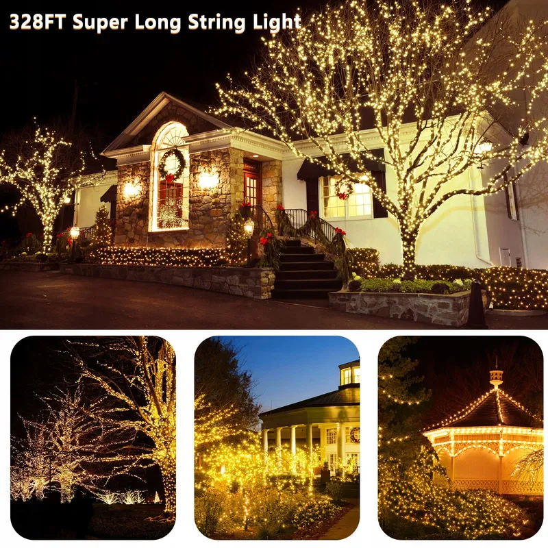 YAGOPAL Kerstverlichting Buiten 100M 800 LED Warmwit — foto 4