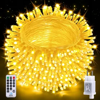AURIOSTAR Kerstverlichting Lichtsnoer Buiten 20M 200 LED IP44 — miniatuur 1