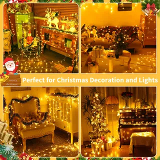 AURIOSTAR Kerstverlichting Lichtsnoer Buiten 20M 200 LED IP44 — miniatuur 6