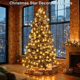 ISISYU Sterrenlichtketting Kerst Op Batterijen Waterdicht 40 LED 6M — miniatuur 6