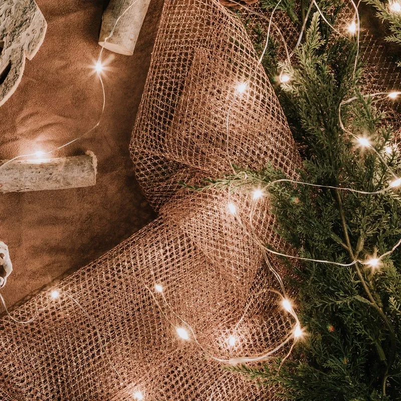 SALCAR Koperdraad Lichtsnoer Geel USB 100 LED 10M — foto 3