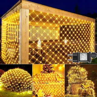 JOYCOME Verlichtingsnet Buiten 3x2m 200 LED 8 Standen — miniatuur 1