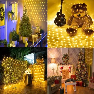JOYCOME Verlichtingsnet Buiten 3x2m 200 LED 8 Standen — miniatuur 2
