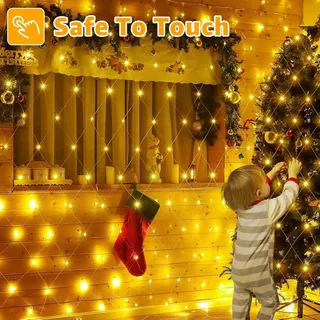 JOYCOME Verlichtingsnet Buiten 3x2m 200 LED 8 Standen — miniatuur 8