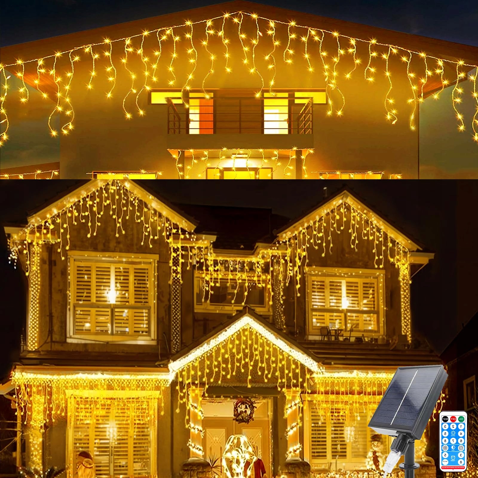 MICACORN Solar Lichtgordijn Buiten 8M 264 LED