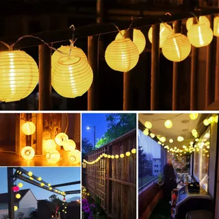 BIGZOM LED Lampionnen Lichtsnoer Waterdicht 5M 20LED — miniatuur 7