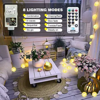 BIGZOM LED Lampionnen Lichtsnoer Waterdicht 5M 20LED — miniatuur 3