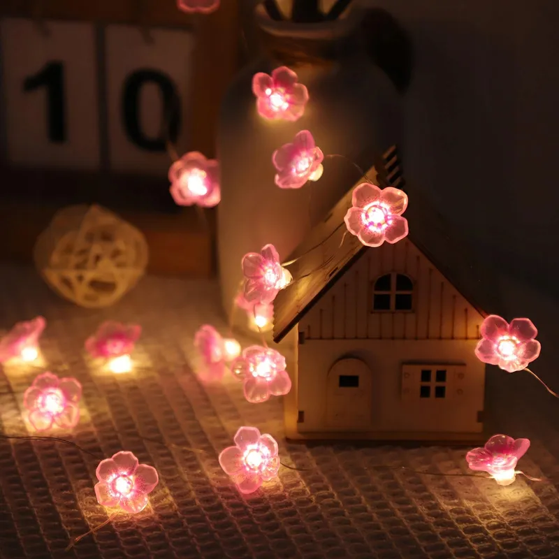 A.BIGWHALE LED Bloemenlichtsnoer Batterij 20 LED 2M — foto 5