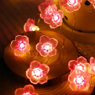A.BIGWHALE LED Bloemenlichtsnoer Batterij 20 LED 2M — miniatuur 1