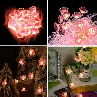 A.BIGWHALE LED Bloemenlichtsnoer Batterij 20 LED 2M — miniatuur 4