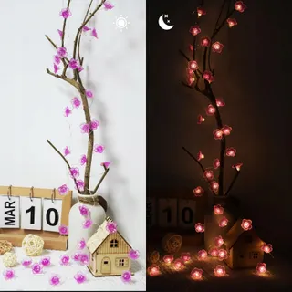 A.BIGWHALE LED Bloemenlichtsnoer Batterij 20 LED 2M — miniatuur 3