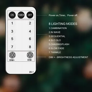 LIYADE LED Lichtnet Decoratief Waterdicht 3x2m 200 LED — miniatuur 3